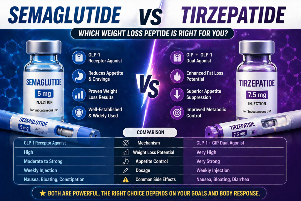 Semaglutide vs Tirzepatide